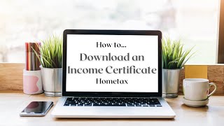 How toDownload an Income Certificate from Hometax소득금액증명원 발급 방법 [upl. by Erinna825]