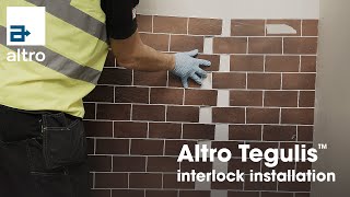 Altro Tegulis installing Altro Tegulis™ tileeffect wall panels – interlock installation guide [upl. by Meir]