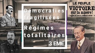 Les démocraties fragilisées et régimes totalitaires au brevet [upl. by Ellennahc]