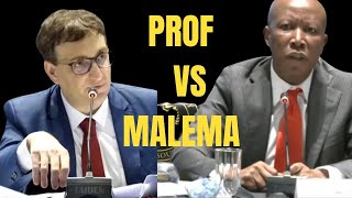 EFF Leader Julius Malema Grills a white Professor during an Interview [upl. by Gnni384]