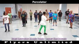 Percolator Line Dance Instructional [upl. by Botti]