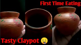 First time claypot khane par tasty kyun lagta hai   clay pots eating [upl. by Loriner916]