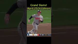 Some big Grand Slams from April baseball shorts mlb [upl. by Marchak611]