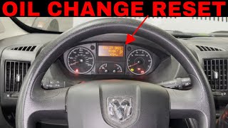 Ram ProMaster Oil Change Required Reset [upl. by Secnarf720]