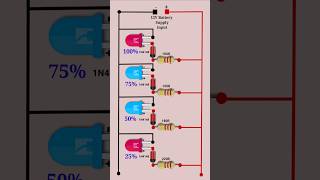 Simple 12V Battery Indicator Circuit electronic [upl. by Donelson]