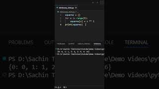 Python Dictionary Trick python coding programming pythontricks learnpython pythonic [upl. by Abbub]