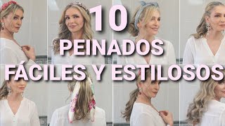 10 PEINADOS FÁCILES PARA CABELLO CORTO Y LARGO ONDAS RÁPIDAS Y FÁCILES tu Asesora de Imagen y Moda [upl. by Petite]