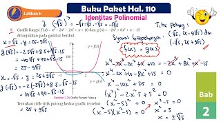 LATIHAN E NO 9 IDENTITAS POLINOMIAL MATEMATIKA TINGKAT LANJUT SMA KELAS 11 [upl. by Malin59]