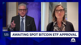 ARK Invest CEO Cathie Wood on spot bitcoin ETF [upl. by Ernald]