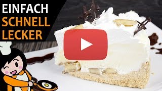 BananenSahnetorte  Rezept Videos [upl. by Daj901]