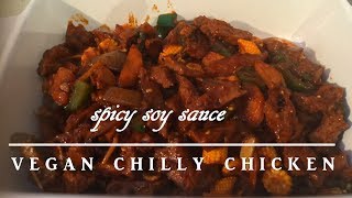 Spicy Vegetarian Chicken in soy sauce  hot and spicy  Tasty Indian [upl. by Jack]