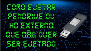 Como ejetar pendrive ou HD externo que não quer ser ejetado [upl. by Lorene]