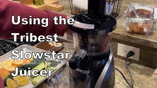 Using the Tribest Slowstar Juicer [upl. by Antonio]