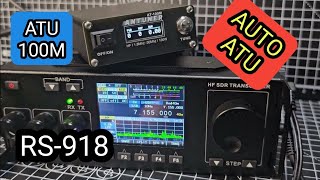 RS918  SDR HF Transceiver  ATU100M Auto Antenna Tuner  Live Contact [upl. by Ritchie]