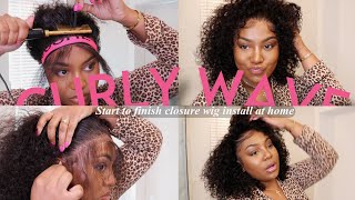 Flawless Flip Over Curly Bob Look No Stylist Needed ft CYNOSURE [upl. by Schlosser]