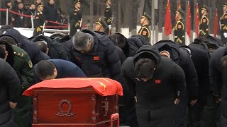 GLOBALink  Remains of 43 Chinese Peoples Volunteer Army martyrs laid to rest [upl. by Bonnibelle43]