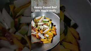 Hearty Corned Beef and Veggie Medly cooking food [upl. by Briant]