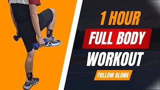 1Hour Workout Strength Conditioning Plyometrics Dribbling [upl. by Mloclam]