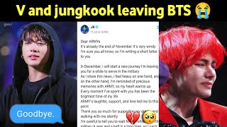 Taekook contract over with Bighit 💔 Confirm jungkook leaving bts 😱😭 bts v jungkook [upl. by Cecilio131]