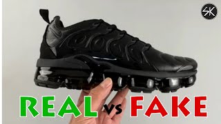 VAPORMAX PLUS Triple Black REAL VS FAKE [upl. by Nyltiak]