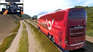 Dirty Road Drive Marcopolo G7 8×2 Luxury Bus  Euro truck simulator 2  ets2 [upl. by Knipe]