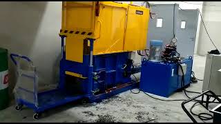 Oilmax Scrap Baling Machine installation [upl. by Ninerb674]