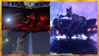 Street Fighter 6 Iconic Akira Motorcycle Slide Homage Comparison [upl. by Yelekreb817]