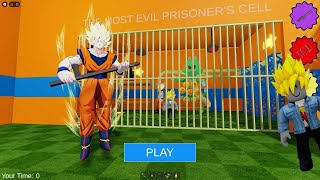 GOKU BARRYS PRISON RUN OBBY ROBLOX  PRO Gamer [upl. by Malley787]