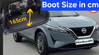 NISSAN QASHQAI 2021present BOOT SIZE IN CM CarGuruDIY [upl. by Morel563]