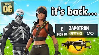 OG Fortnite is BACK and its INSANE [upl. by Perron]