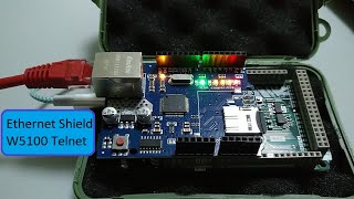 Arduino Due Ethernet Shield W5100 Telnet server example in Microchip Studio [upl. by Ayaet]