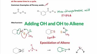 Alkene Epoxidation and anti dihydroxylation Reaction Mechanism Peroxy acid In 3 minutes [upl. by Ahsiri625]