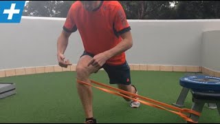 Powerband lateral resistance for hip and knee stability  Feat Tim Keeley  No29  Physio REHAB [upl. by Adrienne68]