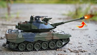 SOFTAIR PANZER aus CHINA mit SCHUSSFUNKTION im TEST ferngesteuert [upl. by Ogata]