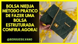 Bolsa Niedja  Como fazer uma bolsas de luxo com praticidade de um corpo só matelassê [upl. by Ainar]