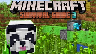 Pandas Scaffolding amp Automatic Bamboo ▫ Minecraft Survival Guide S3 ▫ Tutorial Lets Play Ep90 [upl. by Eseuqram23]