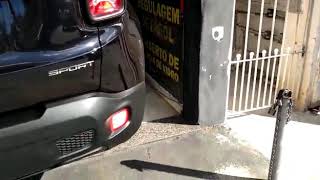 Jeep Renegade Sport 2019 com farol de neblina instalado chave bipartida original mssoundosasco [upl. by Doria866]