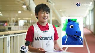 Jr Wizards guess NBA Mascots  202425 Washington Wizards Schedule Release [upl. by Amaryl]