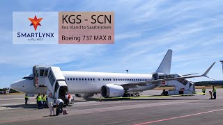 Flight report Kos island to Saarbrücken with Smartlynxs 737 MAX 8 [upl. by Tufts]