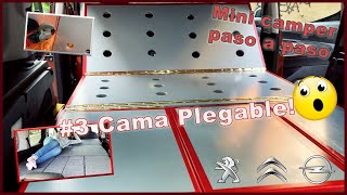 Camperización Rifter  Cama desmontable MUY FÁCIL SIN homologar 👌  Rifter Berlingo PSA 👈 [upl. by Yasmeen]