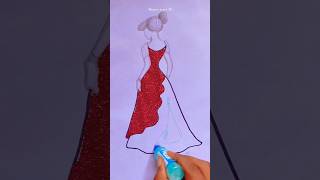 glitter dress drawingviral drawing art [upl. by Anagnos]