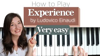 SIMPLIFIED amp Easy Piano Tutorial for quotExperiencequot by Ludovico Einaudi [upl. by Armilla]