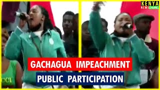 WAENDE WOTE ATA NYINYI MPS Fearless Lady roars at Bomas Gachagua impeachment public participation [upl. by Annirak777]