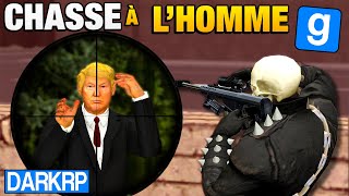 CHASSE à LHOMME   20 Joueurs dans la vidéo  GMOD DarkRP [upl. by Pascale]