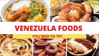 Most Popular Venezuela Foods  Venezuela Cuisine [upl. by Ahseid]