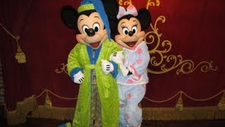 One More Disney Day at Magic Kingdom Characters  Mickey and Minnie in PJs Phineas amp Ferb Duffy [upl. by Ennaillij]