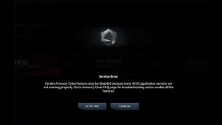 Armoury Crate Service Error FIX SOLVED [upl. by Llerroj622]