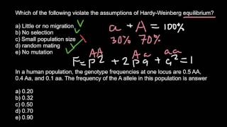 Population genetics questions and answers [upl. by Naie]