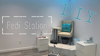 Building A DIY Pedicure Station For Under 150  DiamondBeautyCa [upl. by Lebaron]