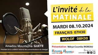 Invite de la Matinale  Avec Amadou Moustapha GUEYE 08 Octobre 2024 Wlf…Rewmi Officiel [upl. by Andonis946]